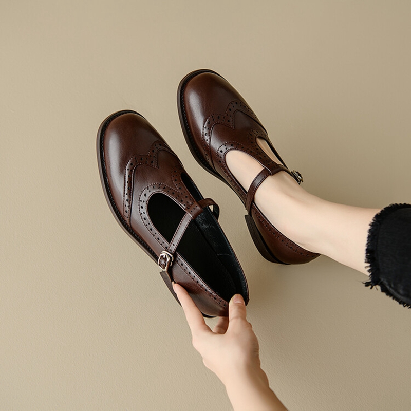 Women'S Shoes Round Toe - Туфли-лодочки женские с круглым носком, спилок,