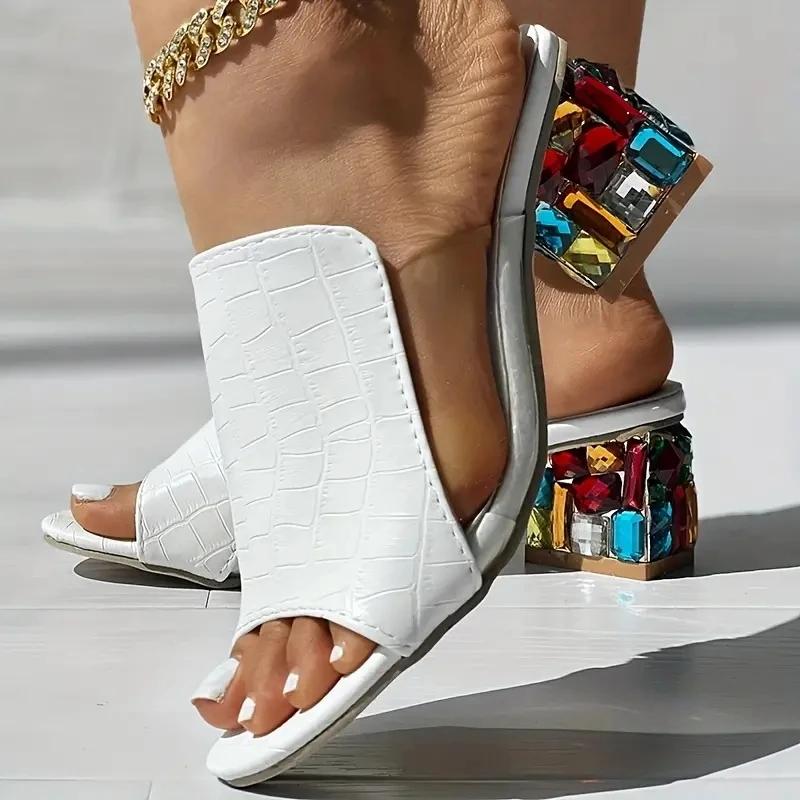 Women'S Shoes In Wide Width - Женские широкие мюли без застежек –