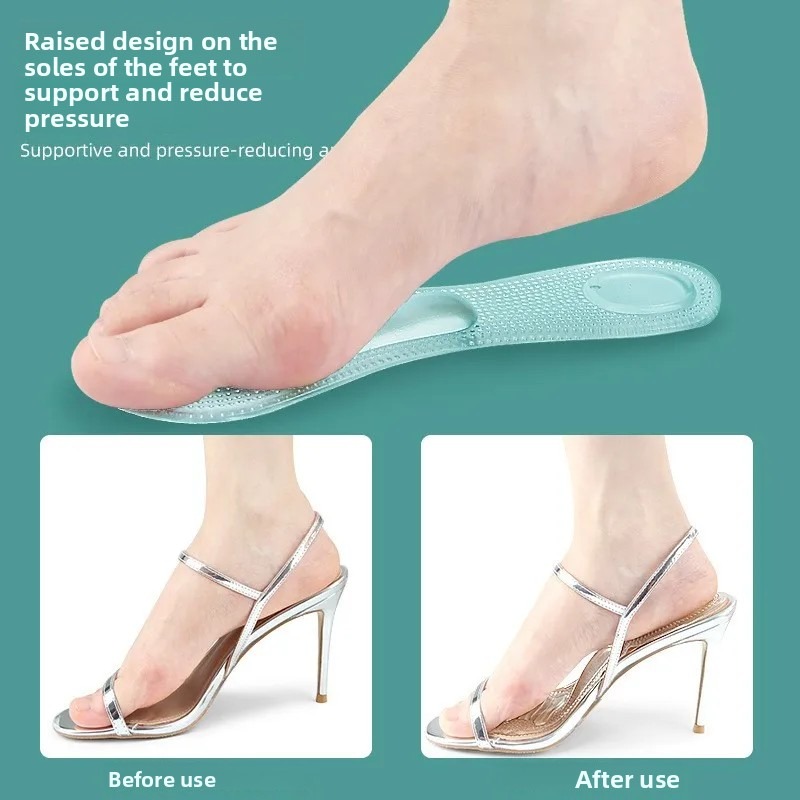 Women'S Shoes High Arch Support - Женские прозрачные силиконовые гелевые стельки для