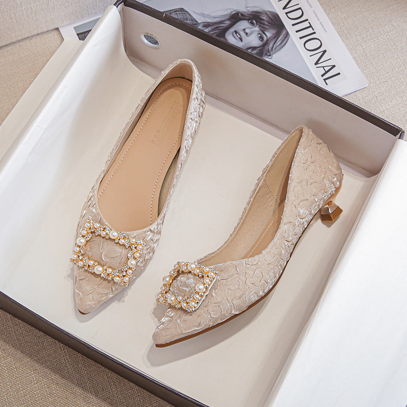 Туфли-лодочки из текстурирован – обзор и цена Women'S Shoes Round Toe